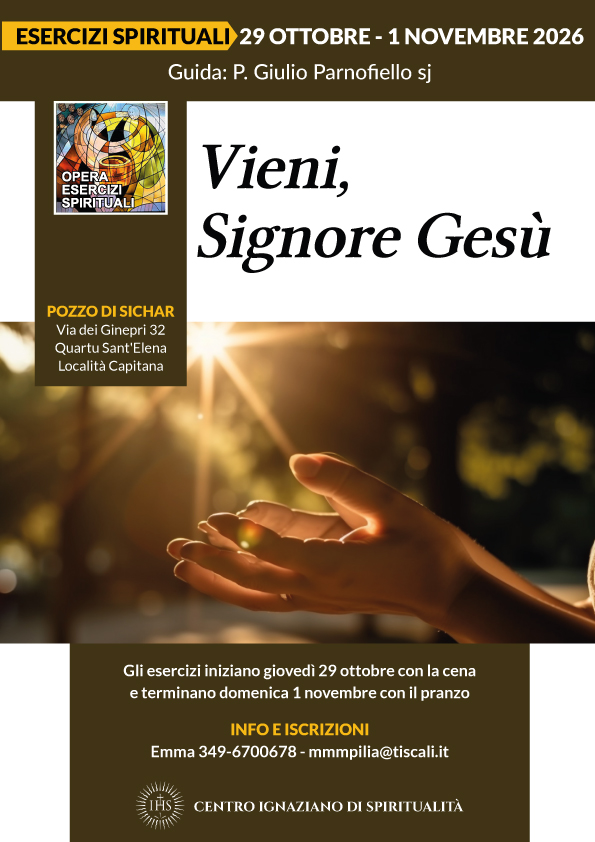 Esercizi 29 ottobre - 1 novembre padre Giulio Panofiello sj